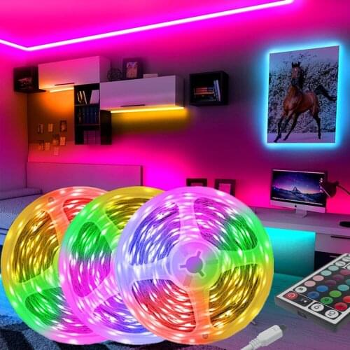 50 feet (approximately 15.2 meters) LED light bar 5050 RGB waterproof Infrared EU 12v power supply