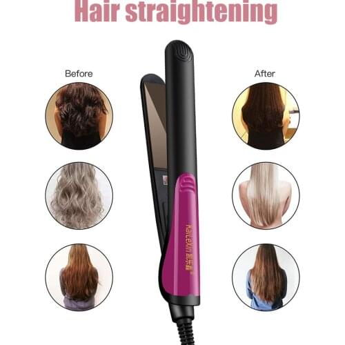 220V Straight Curly Hair Dual-Use Bangs Splint Household Hair Straightenrer PTC Heating Professional Hair Straightener Curler