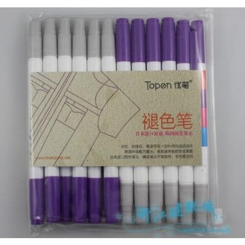 Japan And South Korea Gifted Pen Fade Gas One Purple One Removal Consumption Pen Double Heads Hydrolysis T Stitch