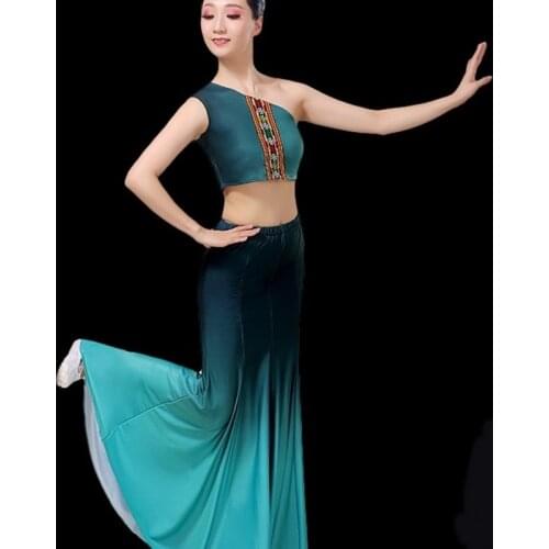 Women Festival Outfit Dai Dance Costume Traditional Folk Chinese Peacock Stage Performance Clothing Hmong For Adult Dress TA2607