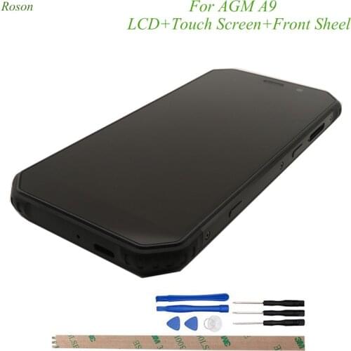 Roson AGM A9 LCD Display and Touch Screen 5.99" Digitizer With Frame Assembly Repair Parts for AGM A9