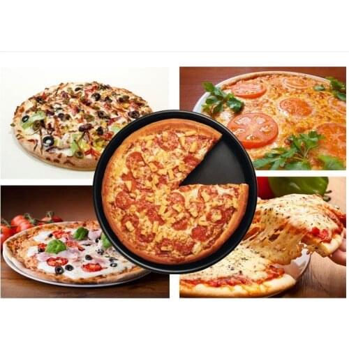 1PC Baking Tray Cake Mould Pie Baking Tray Oven Pan Non-Stick Barbecue Pizza Pans Baking Dish Pans JJ 0864