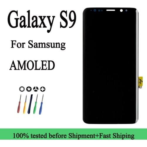 100% New ORIGINAL AMOLED Replacement LCD for SAMSUNG Galaxy S9 S9+ LCD Touch Screen Digitizer with Frame G960 G965 display
