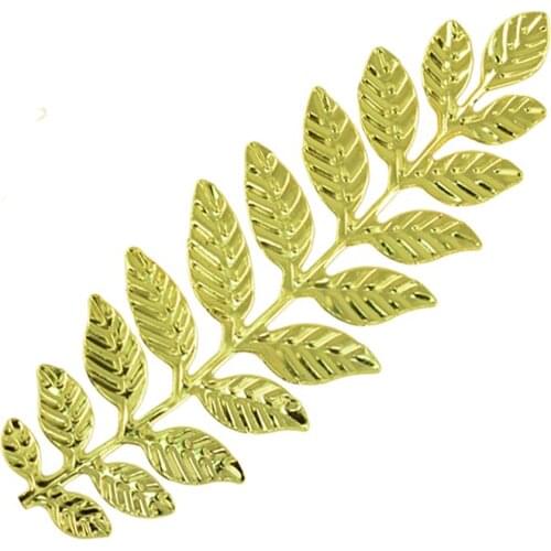 12 Pieces Filigree Leaf Branch Charm Pendant Jewelry Making Findings