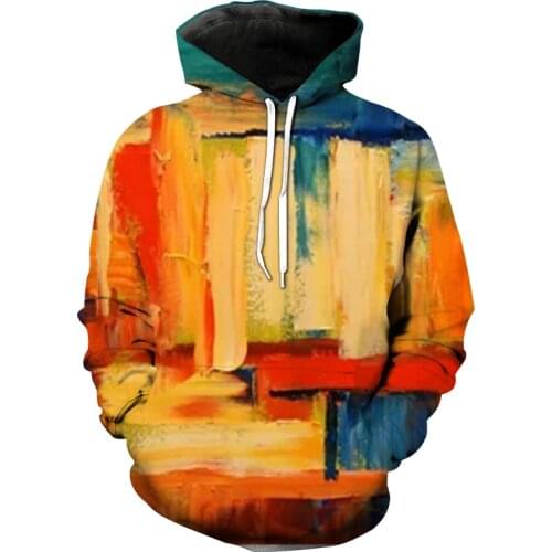 2021 Rainbow Flower Casual 3D Hooded Sweatshirt Mens/Womens Casual Hooded Sweatshirt
