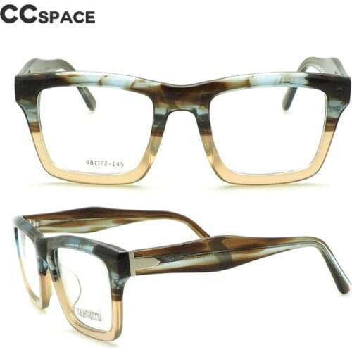 49528 Retro Big Frame Acetate Glasses Frames Men Women Optical Fashion Computer Glasses