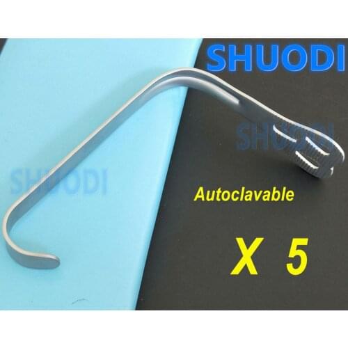 5 pieces Dental Wider Retractor Lingual Isolation Retractor Mouth Retractor Dental Mouth Gag Oral Mouth Opener