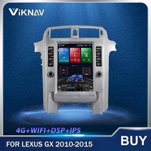 10.5 Inch Android Vertical Screen Car Radio GPS Navigation Heat Unit for Lexus GX 2010-2015 Car Multimedia Player Stereo