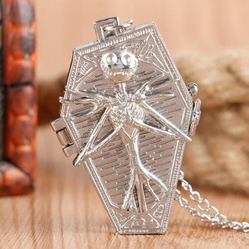 Steampunk Pocket Watches Chain The Nightmare Pendant Quartz reloj Thriller Mummy Classic Vintage Clock Creative New Arrival