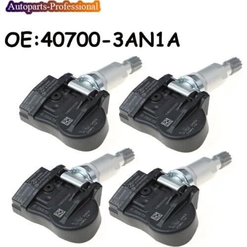 4 pcs/lot TPMS Sensor For N issan Juke Cube Versa Leaf Sentra 407003AN1A 40700-3AN1A TPMS Tire Pressure Sensor Car accessories