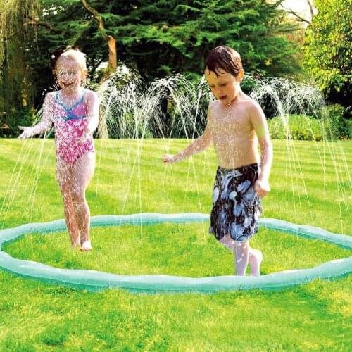 200CM Childrens Lawn PVC Game Water Spray Circle Summer Outdoor Water Play Toy Water Spray Circle Swimming Pool