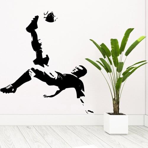 Classic Football player Home Decoration Accessories For Childrens Room Wall Decoration