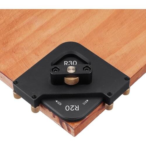 Round Woodworking Corner Radius Template Wood Edge Jig Locator Trimming Machine Woodworkings Carpentry Hand Tools