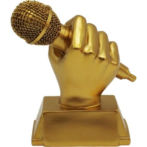 Voice Trophy Cup 13cm Variety Show The Voice Of USA Music Fans Souvenir Microphone Trophies