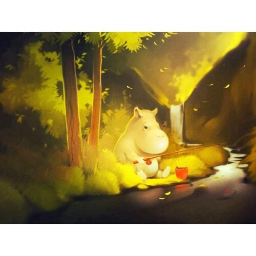 LaoJieYuan 5D Square Diamond Embroidery Landscape carton Scenery Round Diamond Mosaic Unfinished Crystal Cross stitch kit