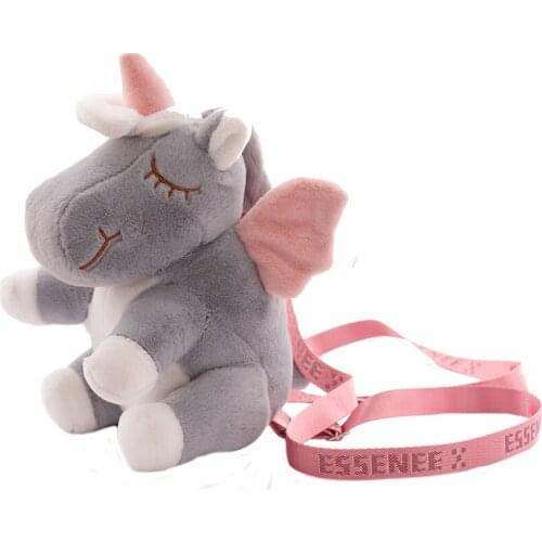 30cm Kawaii Unicorn Plush Backpack Unicorn Backpacks Soft Doll Plush Shoulder Bag Birthday Children Kids Bag Girls Gift
