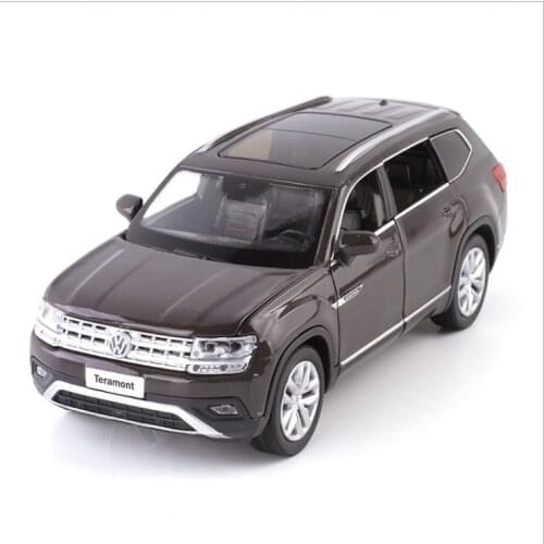 1: 32 tuang alloy car model six return force acousto optic childrens toy simulation model childrens birthday gift brown car