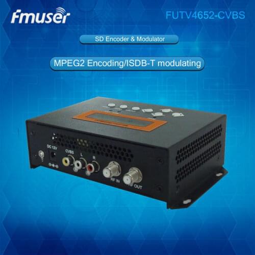 FUTV4652C ISDB-T MPEG2 SD Encoder Modulator (Tuner,CVBS in; RF out) for Home Use