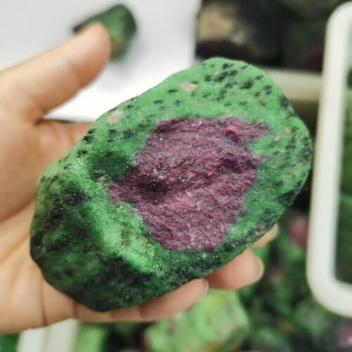 Natural Ruby-In-Zoisite raw stones Gemstone Anyolite Raw Rocks Ruby-Zoisite Healing natural stones and minerals home decor
