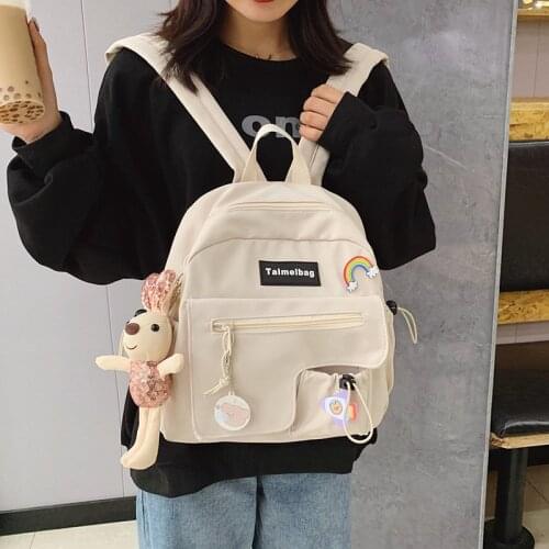 2021 NEW fashion nylon Female backpack Korean small backpack for girl Kawaii school backpacks cute shoulder bags new Womens bag