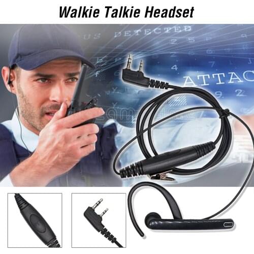 NEW Ear Rod Headphones 2 Pin PTT Ear Bar Earpiece Mic Tactical Earphone For Baofeng Walkie Talkie UV-5R UV-82 BF-888s UV-8D uv5r