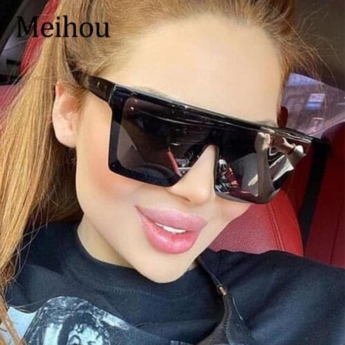 Oversized Mirror Shades Women Sunglasses Classic Vintage Square Brand Designer Red Sun Glasses Female Big Glasses Eyewear UV400