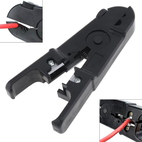 Practical UTP / STP Adjustable Cable Stripping Pliers Automatic Network Stripper with SK-5 Blades and Rotary Button
