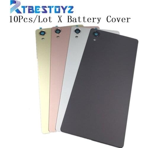 RTBESTOYZ 10Pcs/Lot For Sony Xperia X F5121 F5122 Back Battery Cover Back Door Case Replacement Parts For Sony X Battery Cover