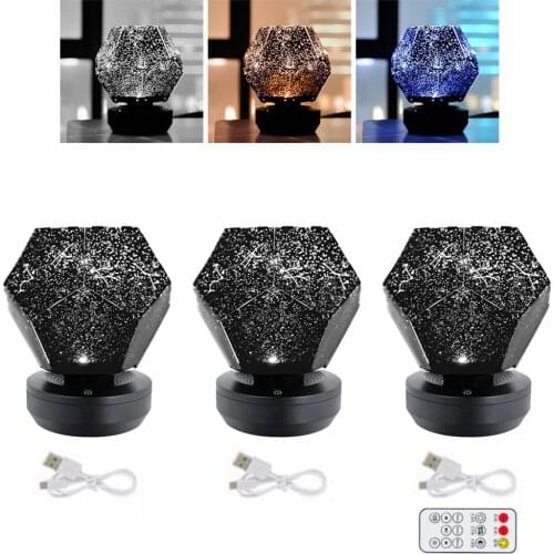 Led Star Sky Night Light Rotating Projector Night Lamp for Kids