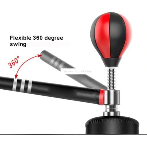 Upgrade Floor Standing Punching Bag Boxing Column Speed Ball 360 Degree Swing Bar Punchng Sport Sand Bag Pressure Relief Fitness