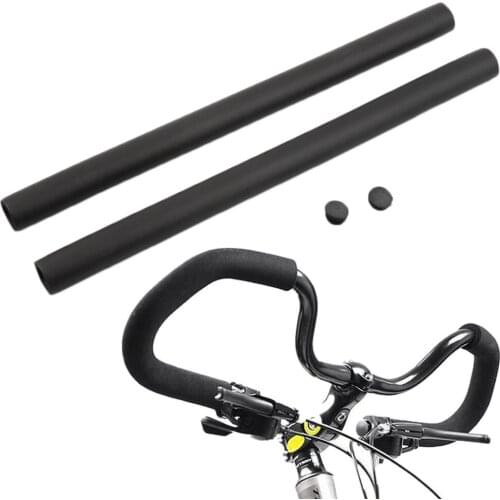2pcs Bicycle Handlebar Grips MTB Road Bike Smooth Soft Tube Sponge Foam Handlebar Grip Cover for Mini-bikes Bicycles Handle Bars