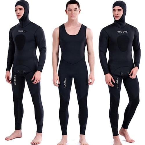 2021 Diving Scuba Under water fishing SCR 3MM Black neoprene Wetsuit spearfishing Fishing Cold Warm Winter Two-piece Dive Suit
