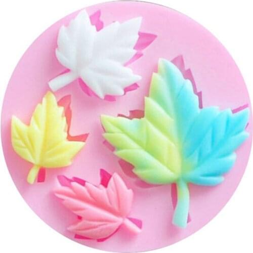 Maple Leaf 3D Silicone Mold Chocolate Candy Fondant Cake Decorating Tools Cupcake Soap Candle Gum Paste Molds Kitchen Bakeware