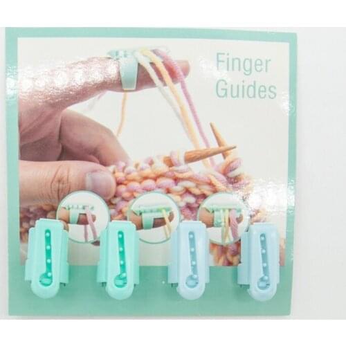 4pcs/set Finger Splitter Sweater Wool Knitting Tool 4 Yarn Guide Thimble Sewing