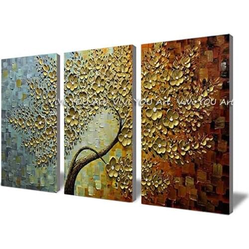 Large 3D canvas painting 100% hand painted oil painting for living room bedroom restaurant interior decoration wall art picture