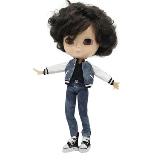 DBS blyth doll ICY bjd outfit pants shorts winter coat cool boy girl, only clothes no doll