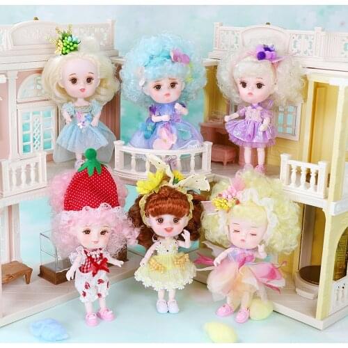DBS Dream Fairy 1/12 BJD 26 joint body ob11 mini doll with clothes shoes 14cm Cute children gift toy kawaii dodo doll