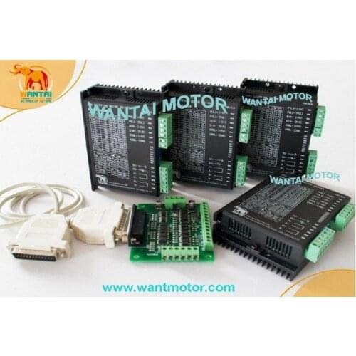 Cheap CNC! Wantai 4 PCS Stepper Motor Driver DQ860MA 80V 7.8A 256micro CNC Router Mill Cut Engraving Grind Foam Embroidery
