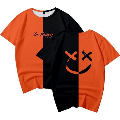 Summer 3d T Shirts Fashion Hip Hop Be Happy Smile Face Men Women T-shirt Short Sleeve 3D T-shirts Tee Shirt Sweatshirts Tops 4XL