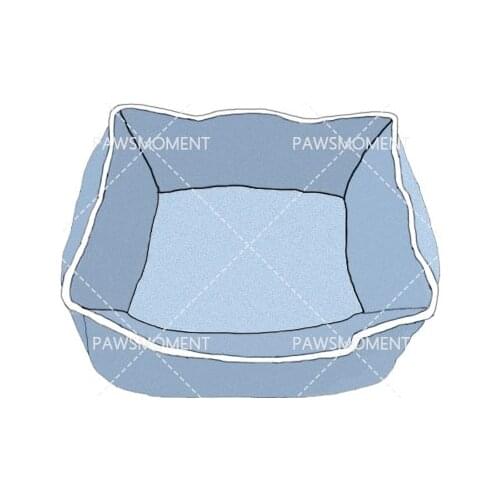 Pet Dog Bed for Small Medium Dogs Big Bed Sofa House Poodles Nest Sleeping Warm Letter Print Blue Bed PB0065