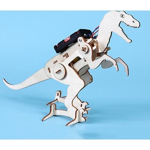 Science Kit Kids Innovative Electric Construction Set DIY T Rex Model Interesting Boys Craft Toy Physics Fun Education