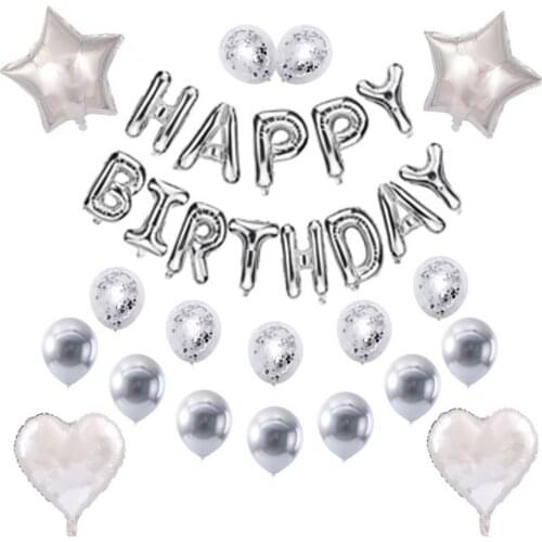 Happy Birthday Balloon Set Aluminum Film Balloon Decoration