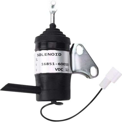 New 16851-60014 Fuel Stop Solenoid for Kubota Mower Tractor Excavator RTV RTV900