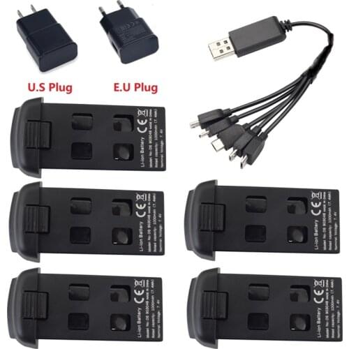 Original 7.4V 1000mAh Lipo Battery With Charger Set For SP500 Drone RC Quadcopter Spare Parts For Sp500 Battery