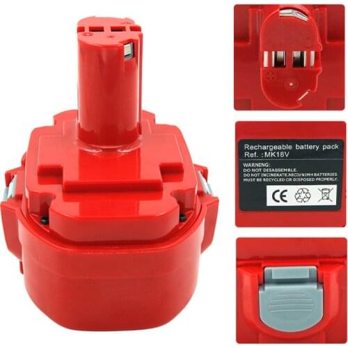 PA18 18V 2000mAh Ni-CD Rechargeable Replacement Battery for Makita Power Tool 1822 1823 1834 1833 1835 4334D 5026D 6343D 8443D