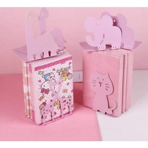 2pcs Cartoon Animal Bookends Book Stand Support Desktop Magazine Organizer Shelf XXUC