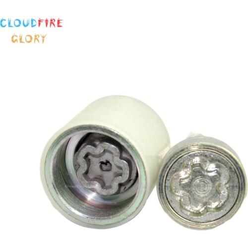 CloudFireGlory 4F0698139C 805 x2 Wheel Lock Anti Theft Screw Lug Bolt & Key Tool Code Stamp "E" For AUDI A3 A4 A5 A6 A7 S5 S6 TT
