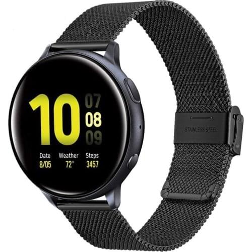 Milanese Watchband for Samsung Galaxy Watch Active2 44mm 40mm Mesh Stainless Steel Band Quick Release Strap Active 2 Bracelet
