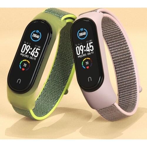 Nylon Strap for Xiaomi Mi band 6 4 3 5 Bracelet Wristband Sports Breathable Bracelet For Miband 6 5 4 3 Replacement Strap