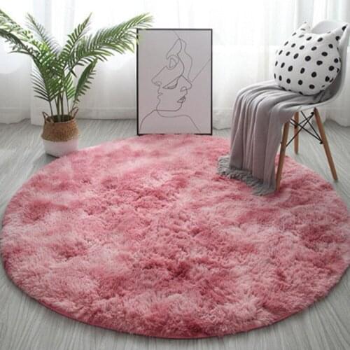 Super Soft Plush Round Plush Carpet Kindergarten Plush Fluffy Carpet Non-Slip Carpet Washable Floor Carpet Living Room Carpet